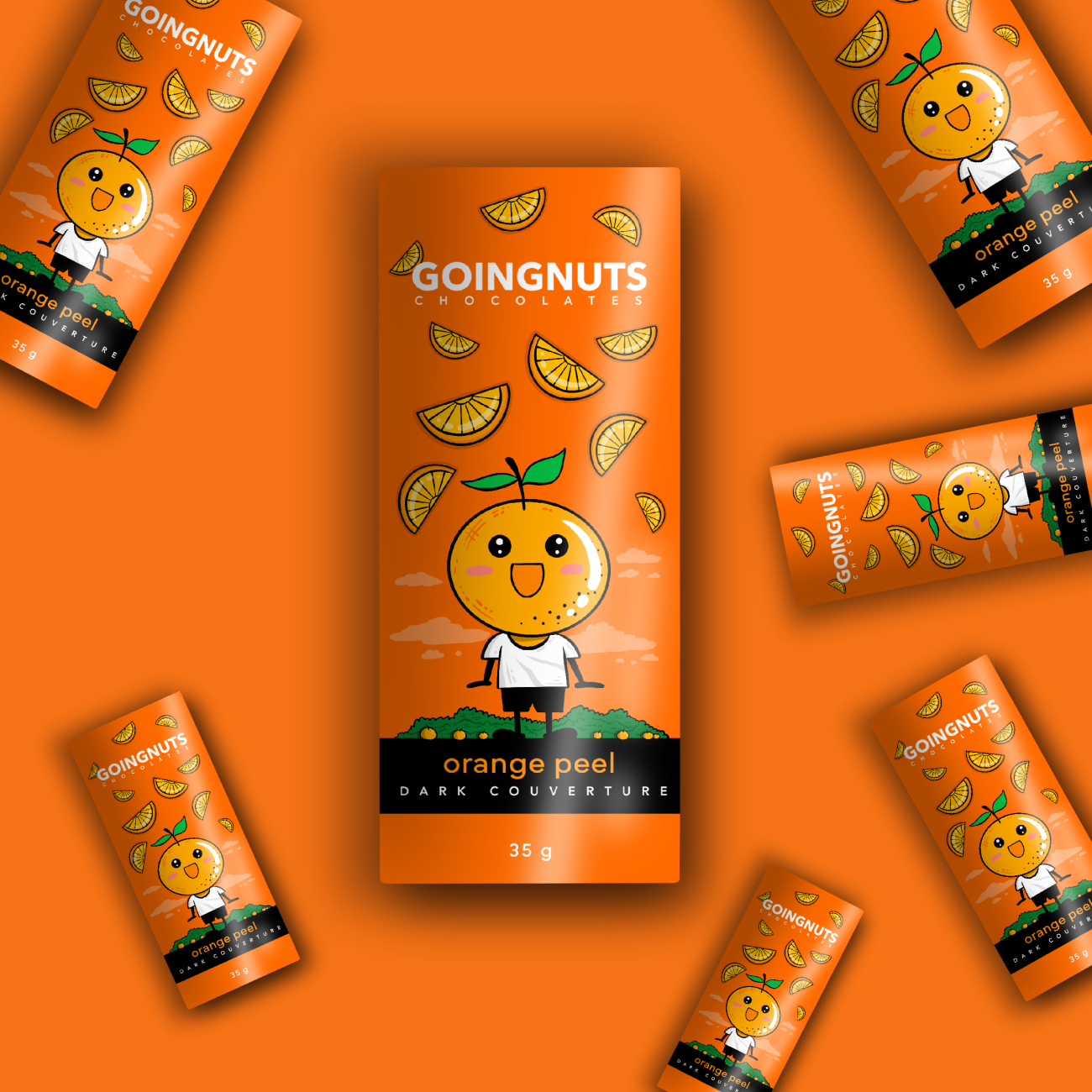 Orange peel Chocolate Bar Goingnuts