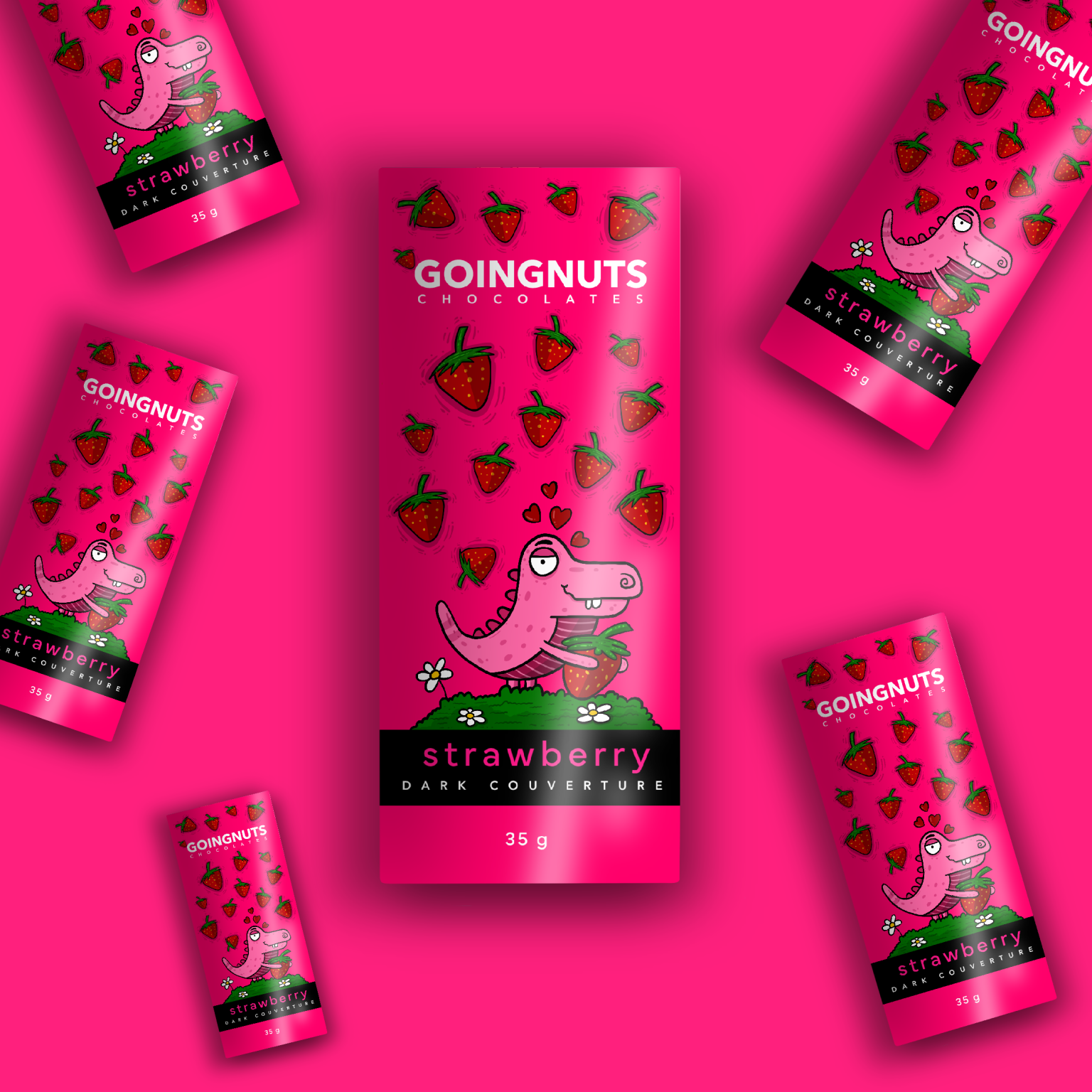 Strawberry Chocolate Bar Goingnuts