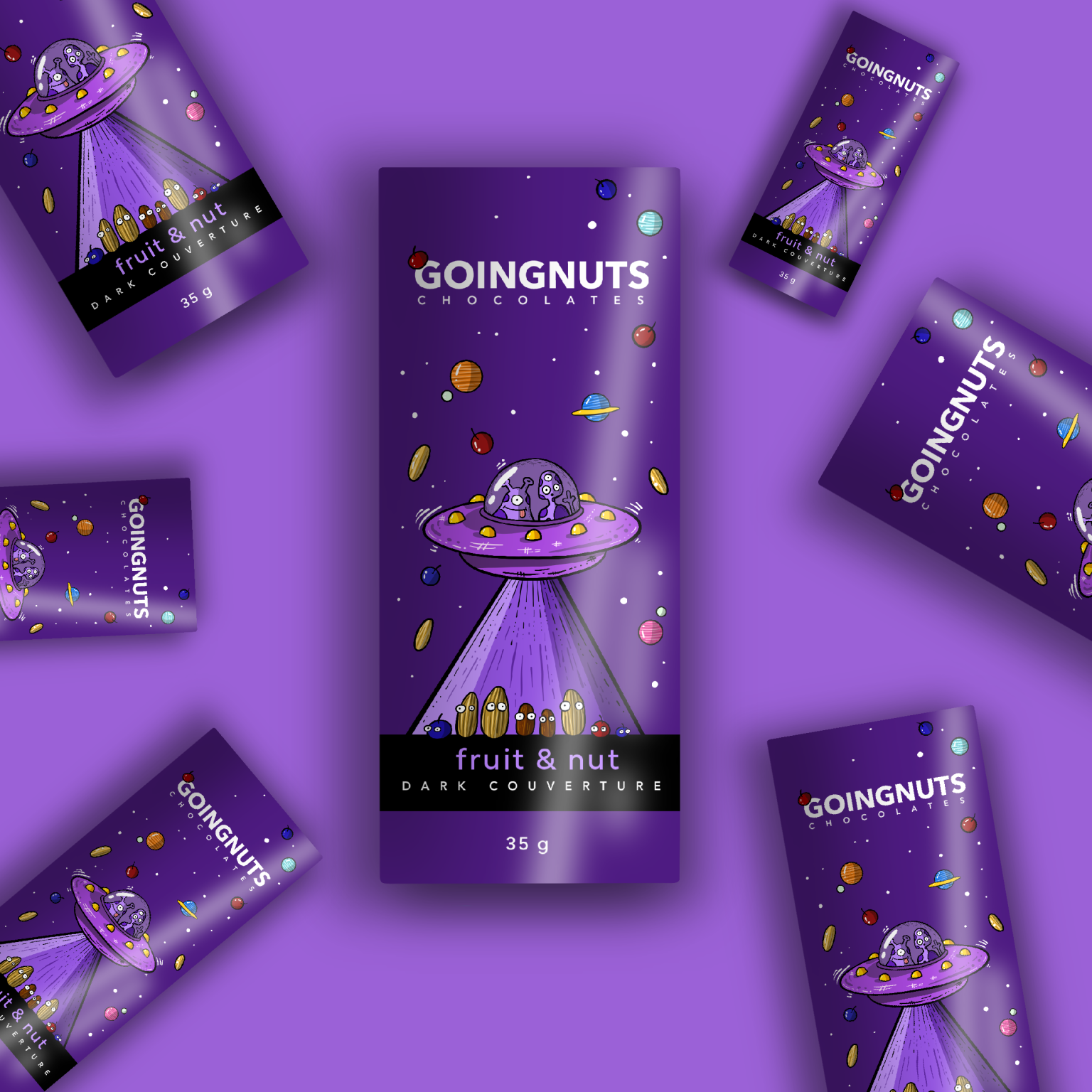 Fruit & Nut Chocolate Bar Goingnuts